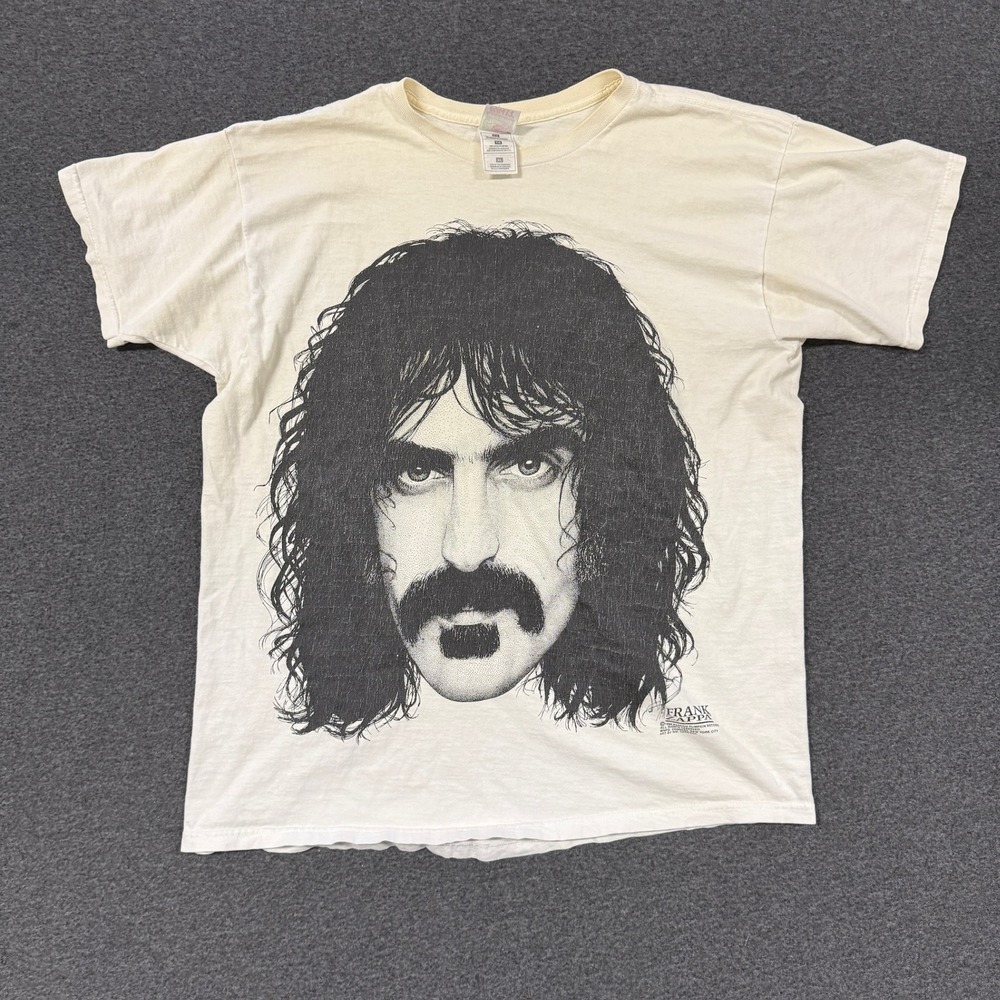 1994 Frank Zappa T Shirt Fruit of the Loom Mens XL White Good Graphic Band Tee